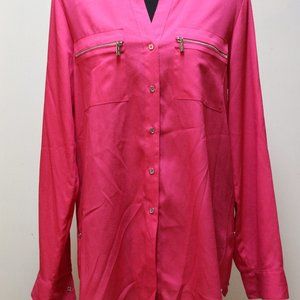 Calvin Klein Hot Pink Button Up